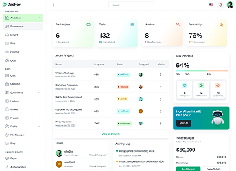 bootstrap 5 admin dashboard template